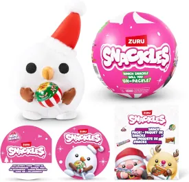 Snackles Christmas Mystery UNbox 5 Inch Plush in Capsule by ZURU, Ultra Soft Plush, Collectible Plush with Real Licensed Brands, Stuffed Animal, Giftable, Holiday