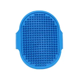 Soft Rubber Pet Grooming Brush with Adjustable Strap