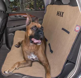 Solid Back Seat Cover - Personalized