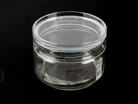 Stackable glass container, d3.94 x h2.87, 11.83 fl oz