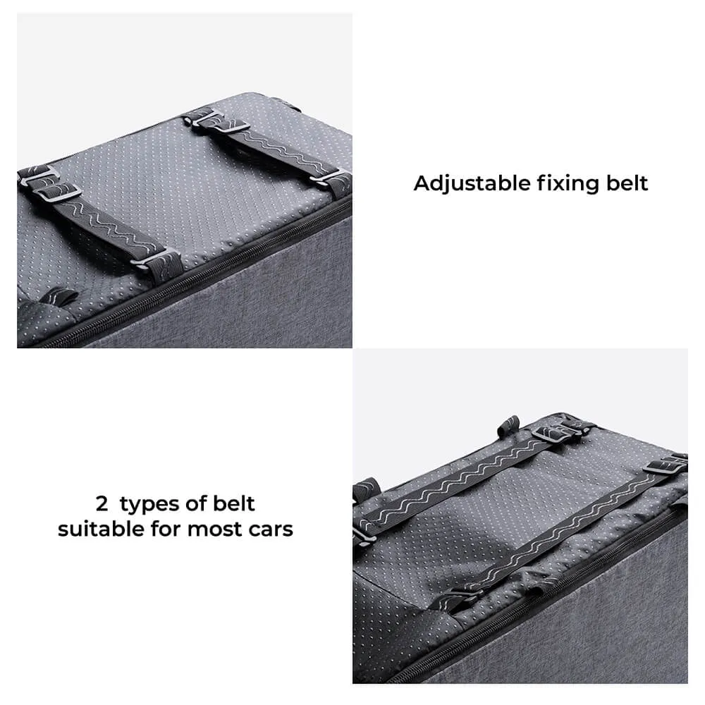 Suede Square Lookout Console Pet Car Seat