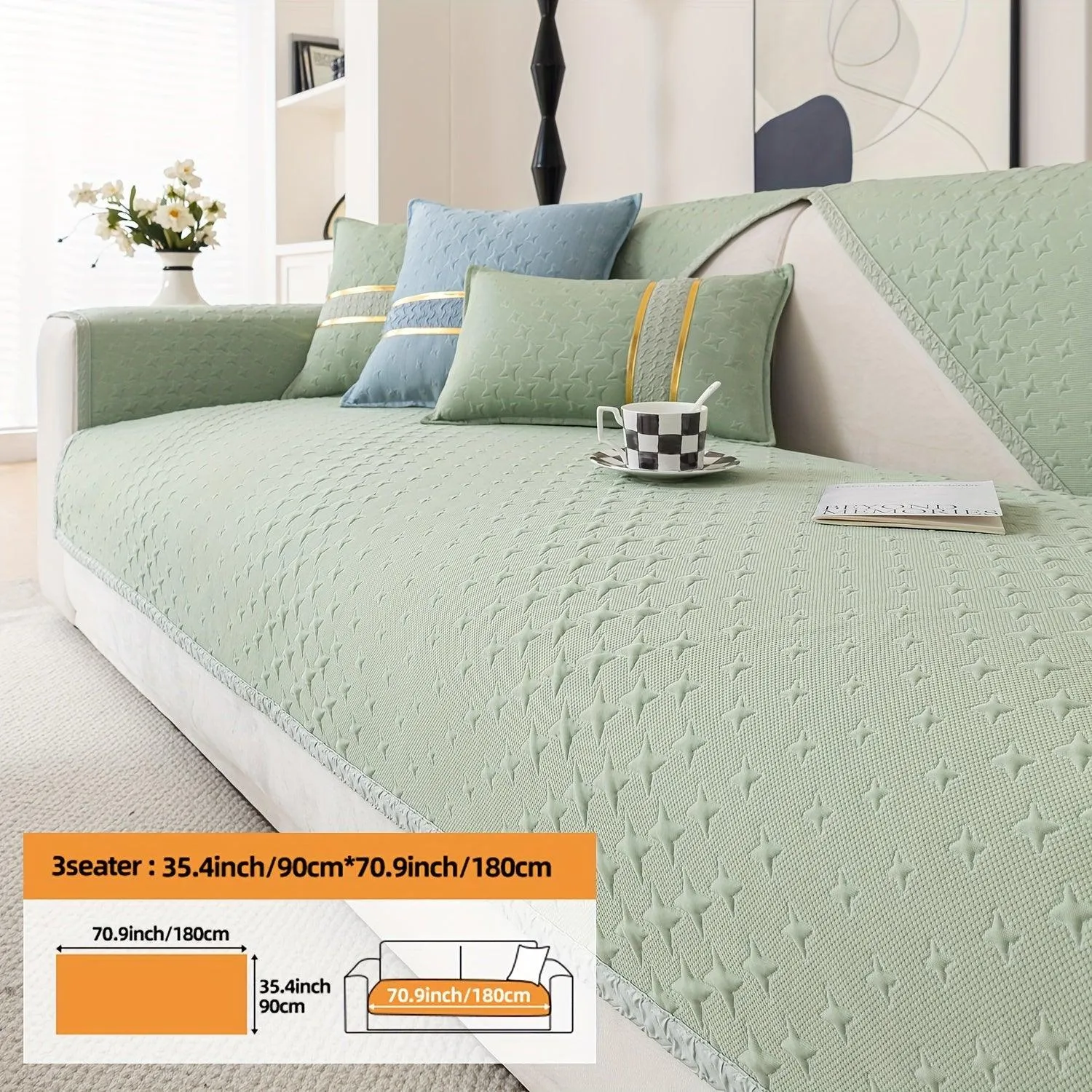 Summer Cooling Silk Non-slip Sofa Cover- Couch Cover for Dogs