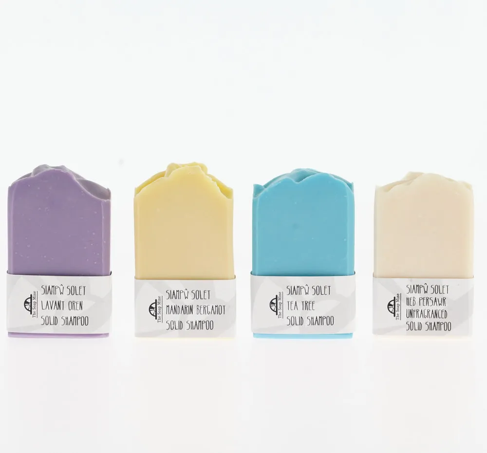 The Soap Mine Fragrance Free Solid Shampoo