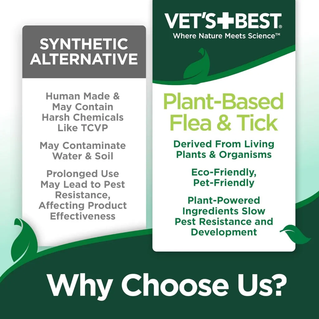 Vet's Best Flea and Tick Wipes for Dogs & Cats (50 ct)