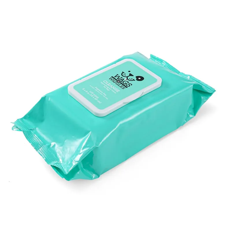 Wags & Wiggles Cleanse Hypoallergenic Wipes, 100 ct