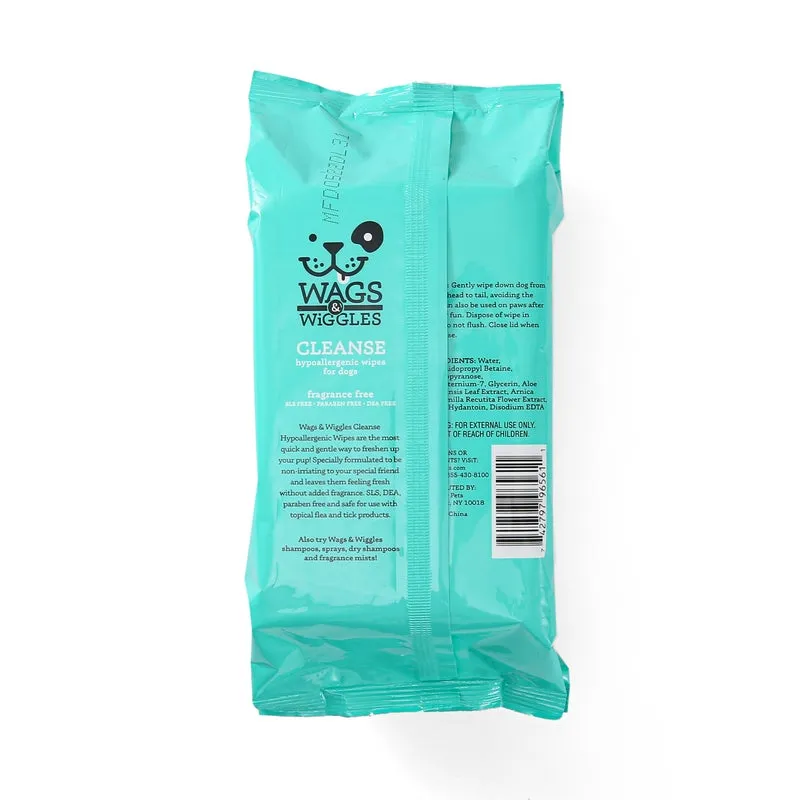 Wags & Wiggles Cleanse Hypoallergenic Wipes, 100 ct
