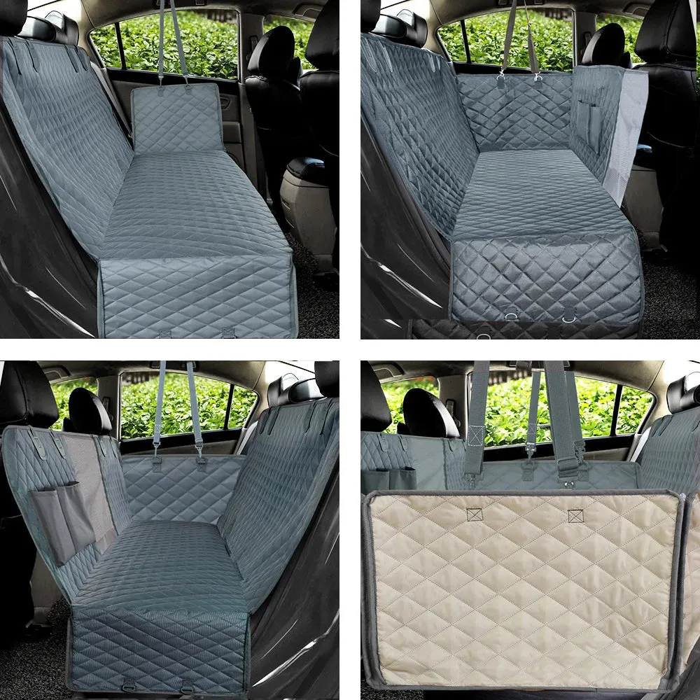 Waterproof Dog Car Seat Cover Pet Travel Dog Carrier Car Hammock Safety Rear Back Seat Protector Mat for Dogs