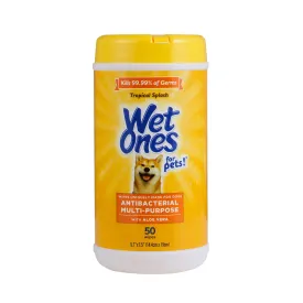 Wet Ones Anti-Bacterial All Purpose Wipe for Dogs - 50 ct canister