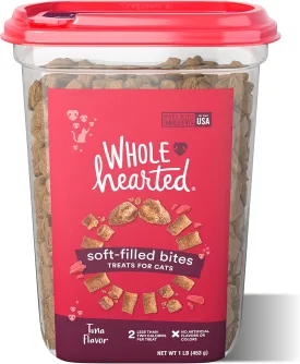 WholeHearted Soft Center Crunchy Tuna Flavor Treats for Cats, 16 oz.