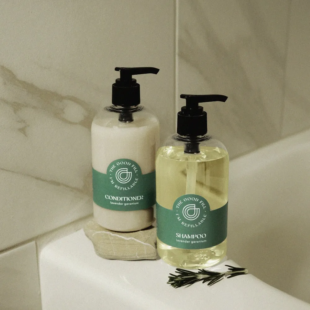 Wholesale Lavender Geranium Shampoo & Refills